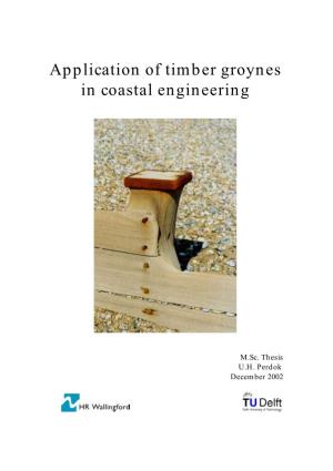 Application of Timber Groynes in Coastal Engineering
