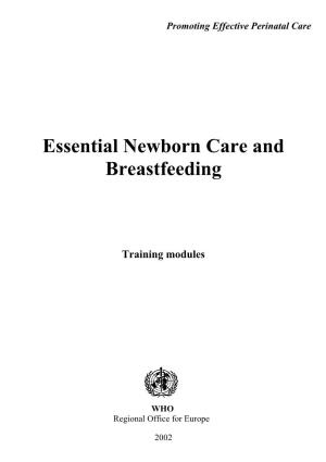 Essential Newborn Care and Breastfeeding