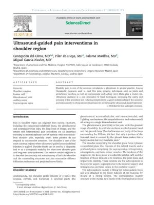 Ultrasound-Guided Pain Interventions in Shoulder Region