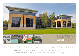 Lakeside Cheadle Royal Business Park 3400 Sk8 3Gp Work • Shop • Play