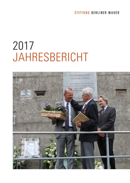 2017 Jahresbericht 2017 Jahresbericht Inhalt