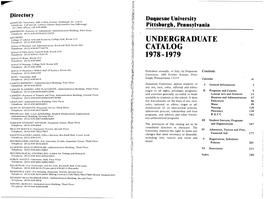Undergraduate Catalog 1978-1979
