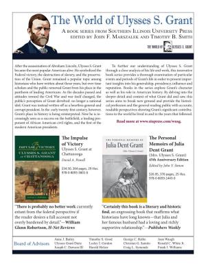 The World of Ulysses S. Grant a Book Series from Southern Illinois University Press Edited by John F