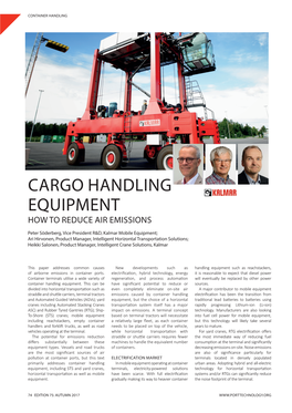 Cargo Handling Equipment How to Reduce Air Emissions