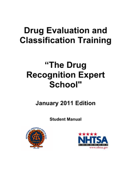 Drug Evaluation and Classification Training