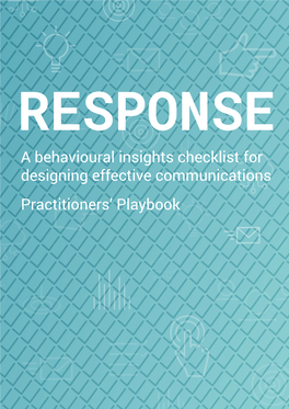 A Behavioural Insights Checklist for Designing Effective Communications Practitioners’ Playbook