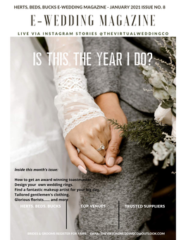 Wedding E-Magazine Herts Beds Bucks January