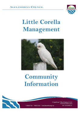 Little Corella Management Community Information