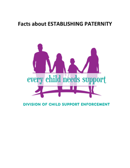 Facts About ESTABLISHING PATERNITY