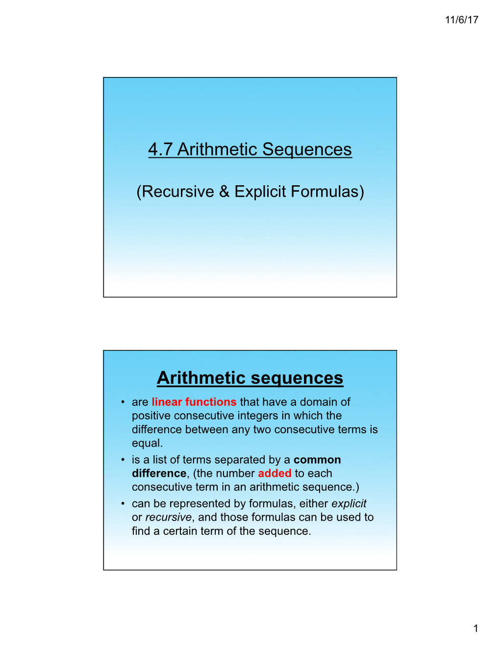 4.7 Recursive-Explicit-Formula Notes