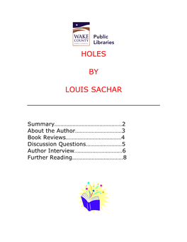 HOLES by Louis Sachar, You Might Like the Following Books, Too!!