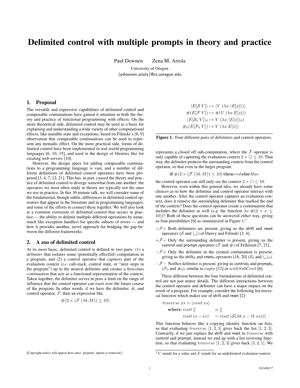 Delimited Control with Multiple Prompts in Theory and Practice