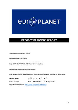 Project Periodic Report