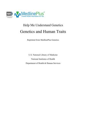 Genetics and Human Traits
