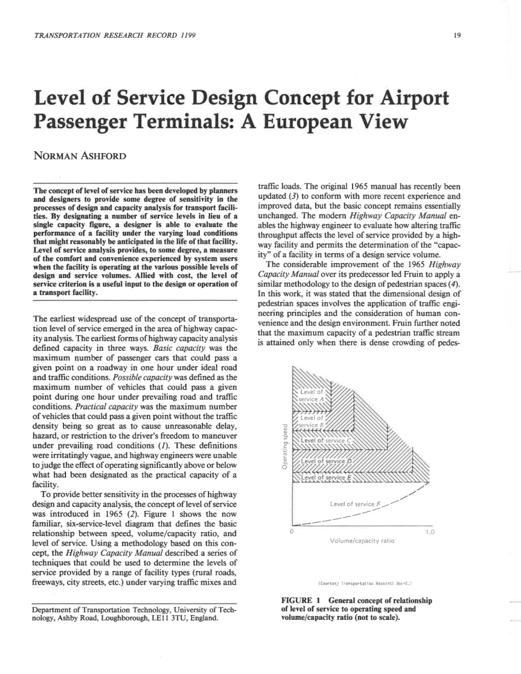 Level of Service Design Concept for Airport Passenger Terminals: a European View