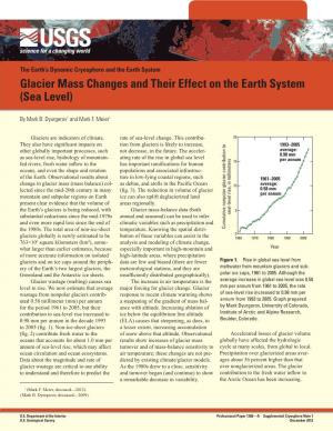 Glacier Mass Changes and Their Effect on the Earth System (Sea Level)