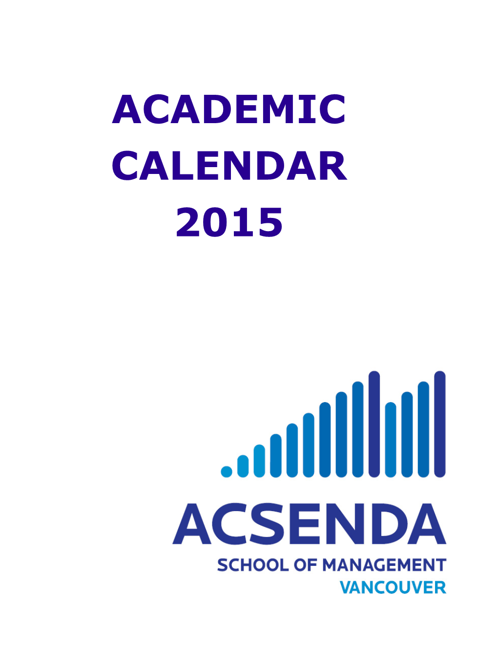 Academic Calendar 2015