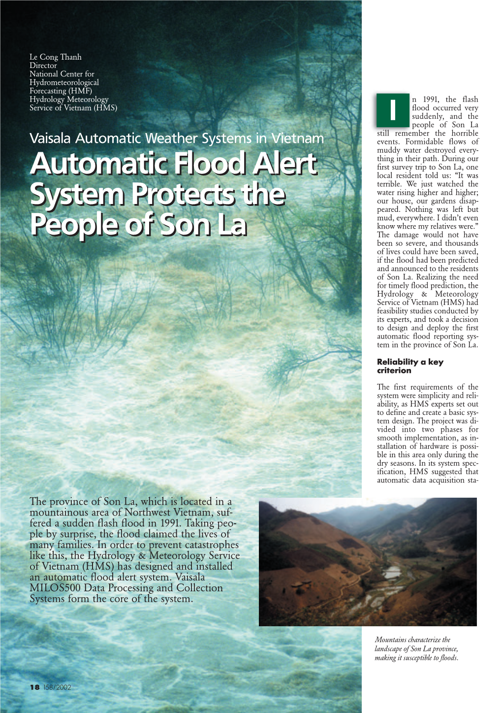 Automatic Flood Alert System Protects the People of Son La Automatic