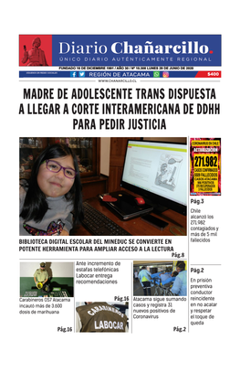 Madre De Adolescente Trans Dispuesta a Llegar a Corte Interamericana De Ddhh Para Pedir Justicia