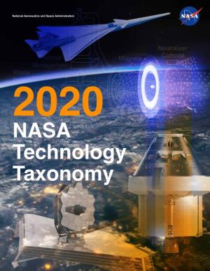 2020 NASA Technology Taxonomy the Page Intentionally Left Blank