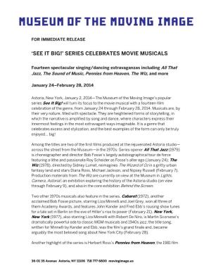 'See It Big!' Series Celebrates Movie Musicals