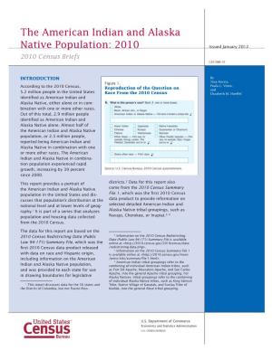 The American Indian and Alaska Native Population: 2010