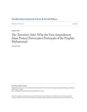 Why the First Amendment Must Protect Provocative Portrayals of the Prophet Muhammad Daniel Ortner