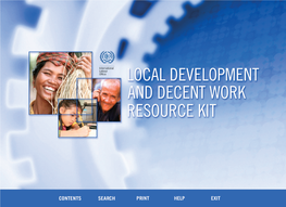 ILO Local Development and Decent Work Resource