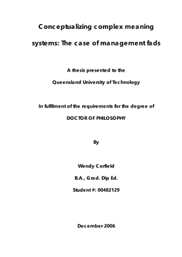 Conceptualizing Complex Meaning Systems: the Case of Management Fads