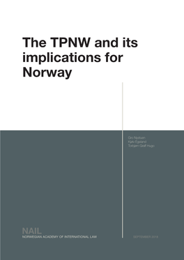 The TPNW and Its Implications for Norway