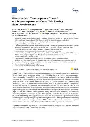 Mitochondrial Transcriptome Control and Intercompartment Cross-Talk During Plant Development