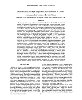 Microstructures and High-Temperature Phase Transitions in Kalsilite