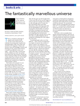 The Fantastically Marvellous Universe