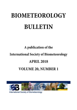 Biometeorology Bulletin