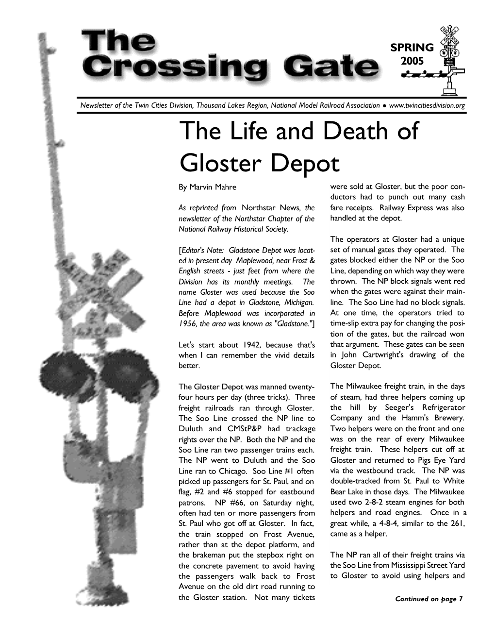 The Life and Death of Gloster Depot