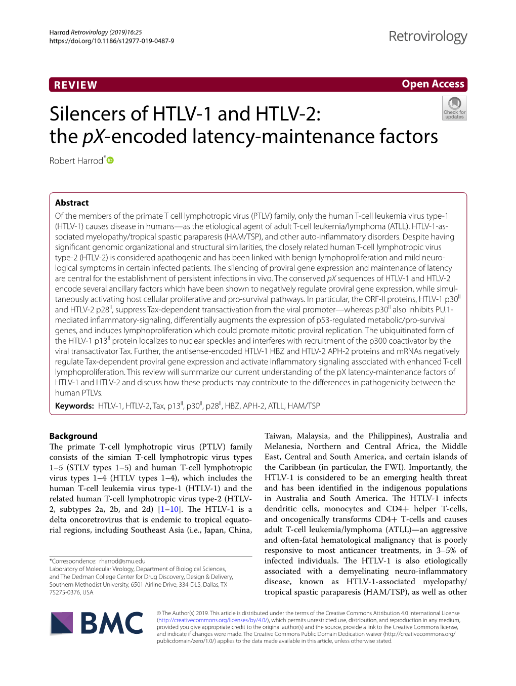 Silencers of HTLV-1 and HTLV-2