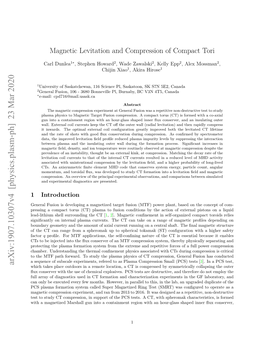 Magnetic Levitation and Compression of Compact Tori