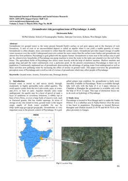 86 Groundwater Risk Perception Issue of Payradanga: a Study