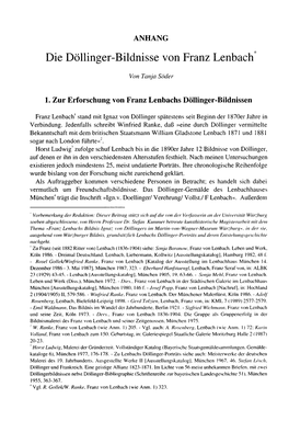 Die Döllinger-Bildnisse Von Franz Lenbach (Anhang)