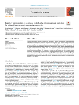 Topology Optimization of Nonlinear Periodically Microstructured