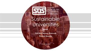 Sustainable Universities
