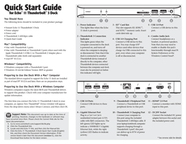 Quick Start Guide for Echo™ 11 Thunderbolt™ 3 Dock