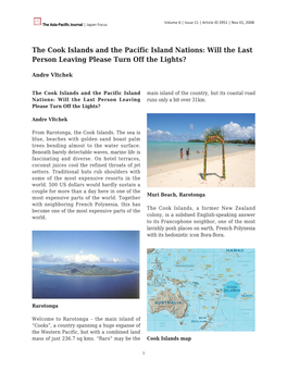 The Cook Islands and the Pacific Island Nations: Will the Last Person Leaving Please Turn Off the Lights?