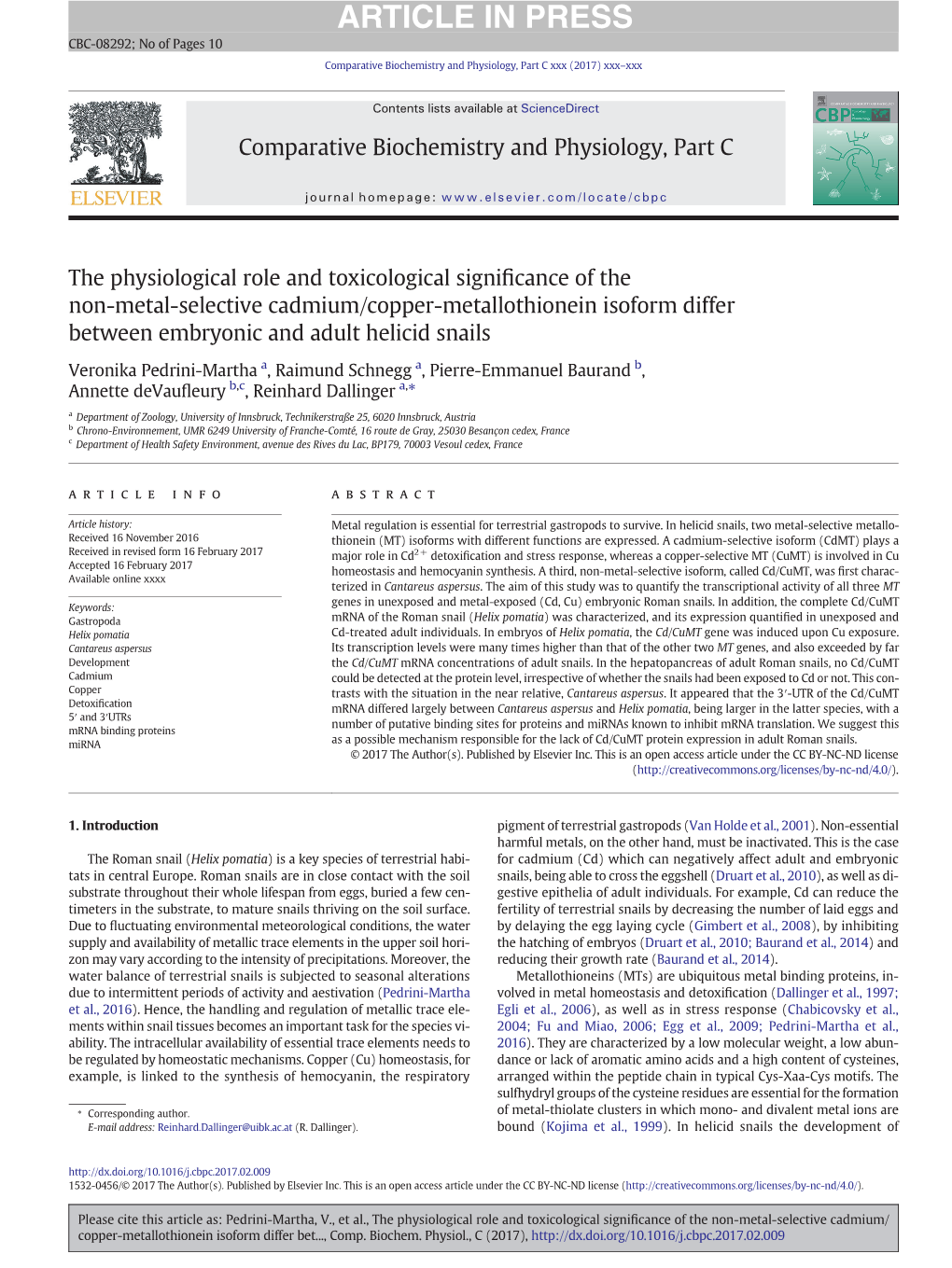 The Physiological Role and Toxicological Significance of the Non