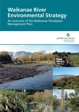 Waikanae River Environmental Strategy an Outcome of the Waikanae Floodplain Management Plan Waikanae River Environmental Strategy