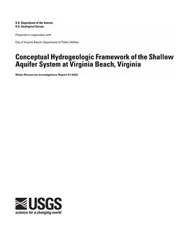 Conceptual Hydrogeologic Framework of the Shallow Aquifer System at Virginia Beach, Virginia