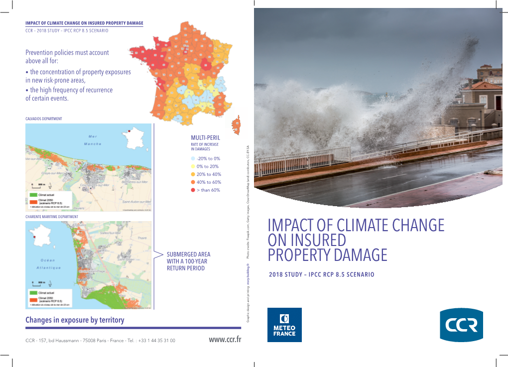 Impact of Climate Change on Insured Property Damage Ccr – 2018 Study – Ipcc Rcp 8.5 Scenario