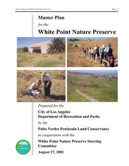 White Point Nature Preserve Master Plan