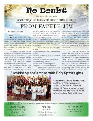 No Doubt May 2012 ~ Volume 1 ~ Issue 1 Newsletter of St