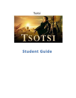 Tsotsi Study Guide Secondary